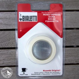 Dichtungsset für Bialetti Moka Express 3 Tassen