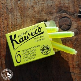 Kaweco Neongelbe Tintenpatronen - Highlighter Yellow