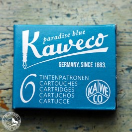 Kaweco Tintenpatronen Paradiesblau - 6 Patronen pro Schachtel