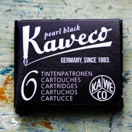 6 Kaweco-Tintenpatronen in Perlschwarz