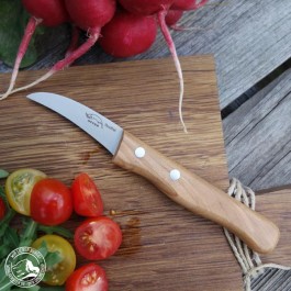 Otter Küchenmesser - Schälmesser mit gebogener Klinge - Lieferung ohne Dekoration! 