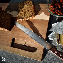 Brotmesser von PanoramaKnife – Lieferung OHNE Brett und Dekoration