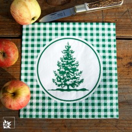 Eine schöne Papierserviette für die Weihnachtszeit. Lieferung ohne Dekoration!
