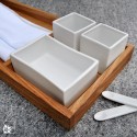 Raumgestalt Brot, Butter & Salz Tablett, Eiche hell