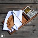 Raumgestalt Brot, Butter & Salz Tablett – Eiche dunkel