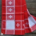 Schweizer Kreuz Küchentuch Rot/Weiss