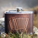 Leder-Flachmann Akkordeon