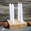 Klotz: Kerzenständer aus rustikaler Eiche