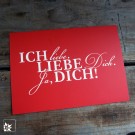 Postkarte "Ich liebe Dich" von Langelütje.