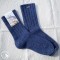 Steiner 1888 - Socken aus gewalkter Wolle für Männer und Frauen - Farbe Crocus (Blau)